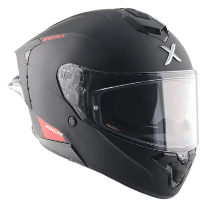 Axor Brutale Solid Matt Black Dual Spoiler Helmet