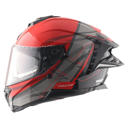 Axor Brutale Surges Dual Spoiler Red Grey Helmet