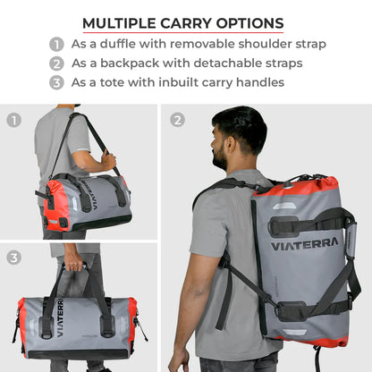 Viaterra Drybag -100% Waterproof Motorcycle Tailbag (Universal)