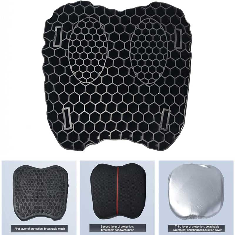 MH Moto Easy Bum Apple Shape Cruiser & Sports Motorcycle Seat Cushion