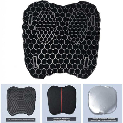 MH Moto Easy Bum Apple Shape Cruiser & Sports Motorcycle Seat Cushion