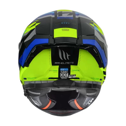 MT Thunder4 Ergo Gloss Florocent Yellow Helmet