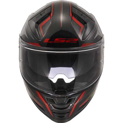 LS2 FF811 Vector II Alizer Gloss Black Red Helmet