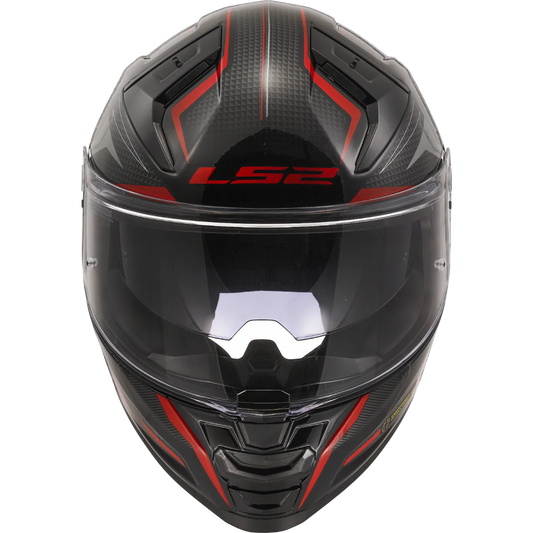 LS2 FF811 Vector II Alizer Gloss Black Red Helmet