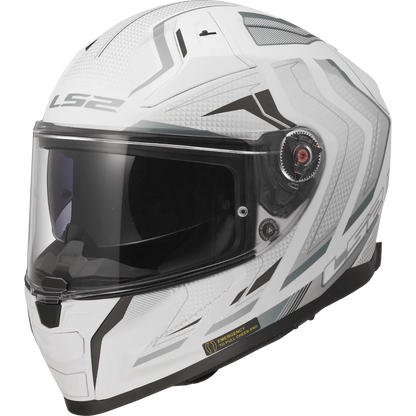 LS2 FF811 Vector II Alizer Gloss White Silver Helmet