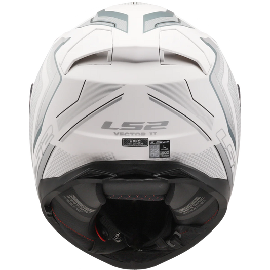 LS2 FF811 Vector II Alizer Gloss White Silver Helmet