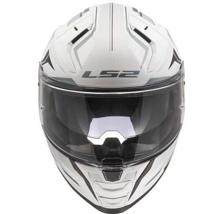 LS2 FF811 Vector II Alizer Gloss White Silver Helmet