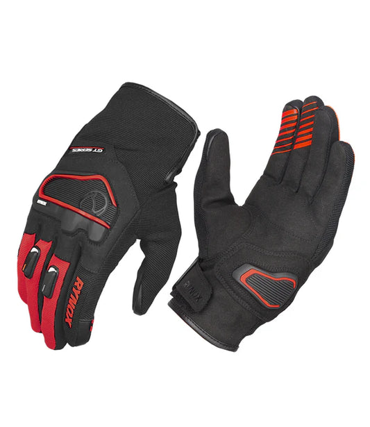 Rynox Helium GT 2 Black Red Gloves - AH Helmets