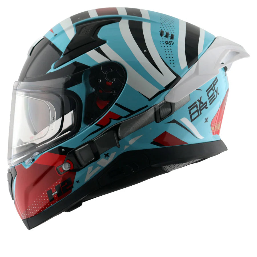 Axor Apex Turbine Hex 2 Blue Red Helmet