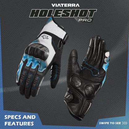 ViaTerra Holeshot Pro – Semi Gauntlet Hybrid Riding Gloves