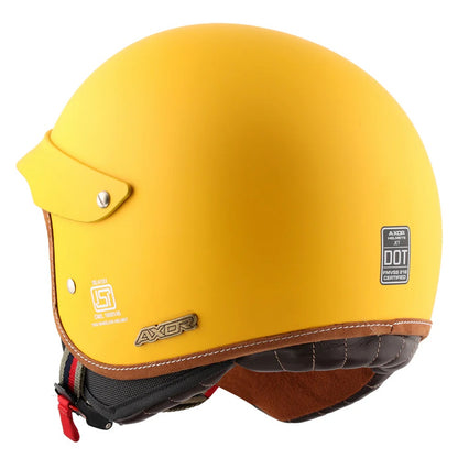 Axor Retro Jet West With Peak Helmet Dull Yellow