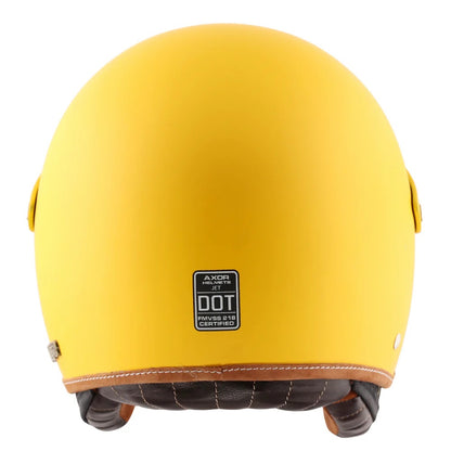 Axor Retro Jet West With Peak Helmet Dull Yellow