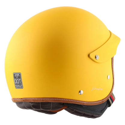Axor Retro Jet West With Peak Helmet Dull Yellow