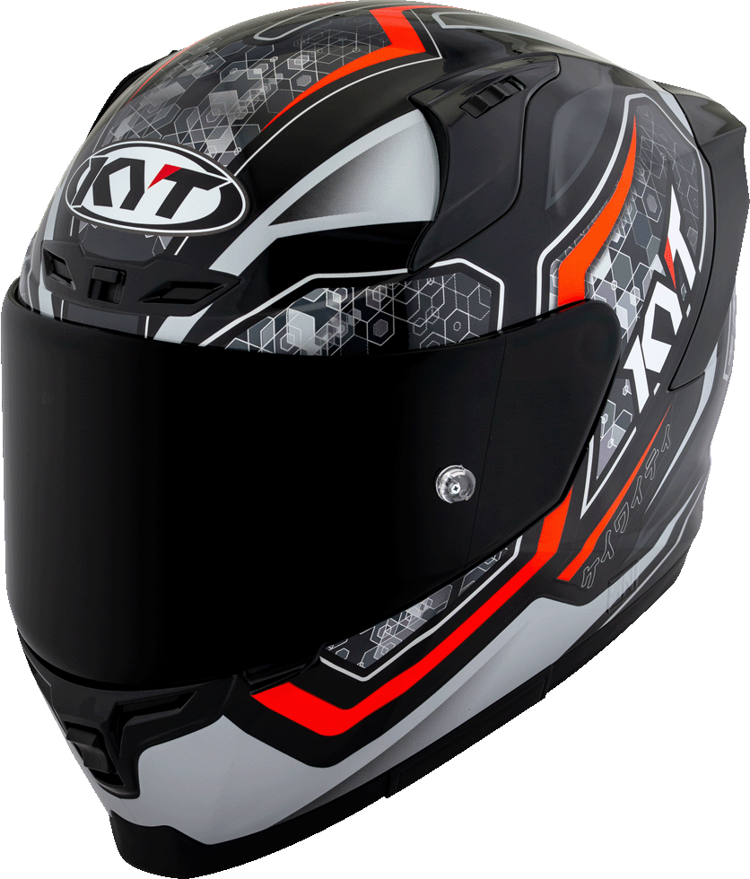 KYT Striker #01 Black Red Helmet