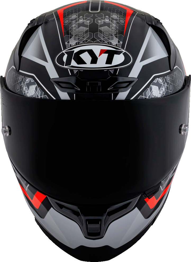 KYT Striker #01 Black Red Helmet