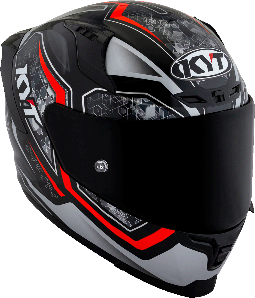 KYT Striker #01 Black Red Helmet