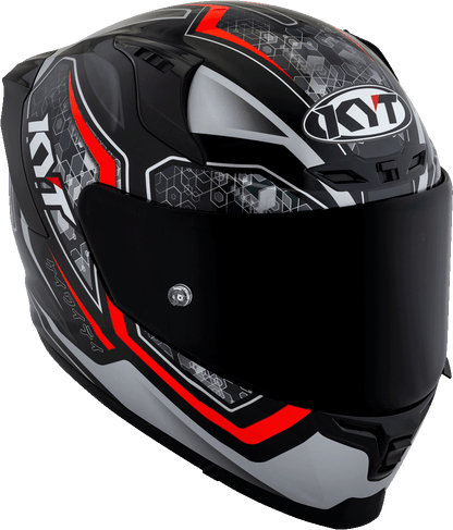 KYT Striker #01 Black Red Helmet