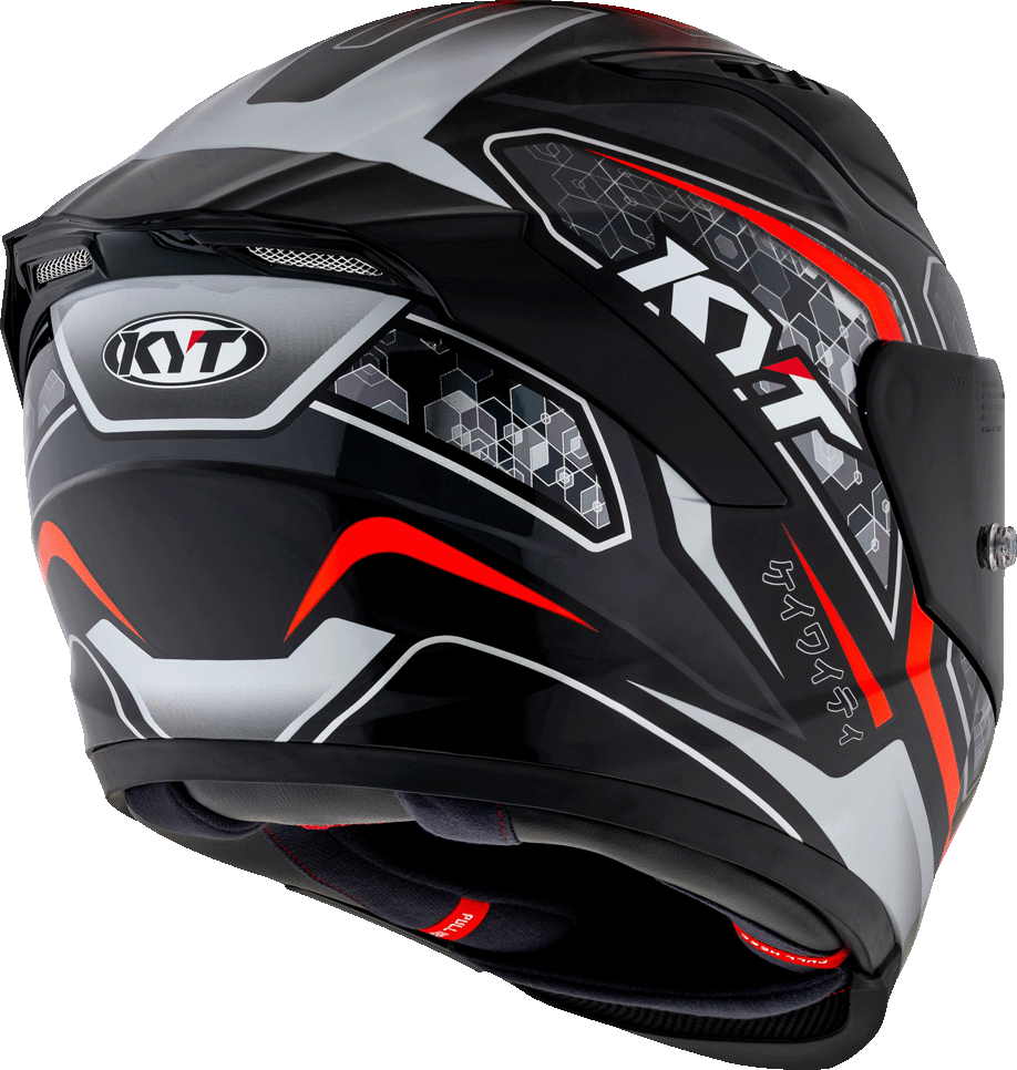 KYT Striker #01 Black Red Helmet