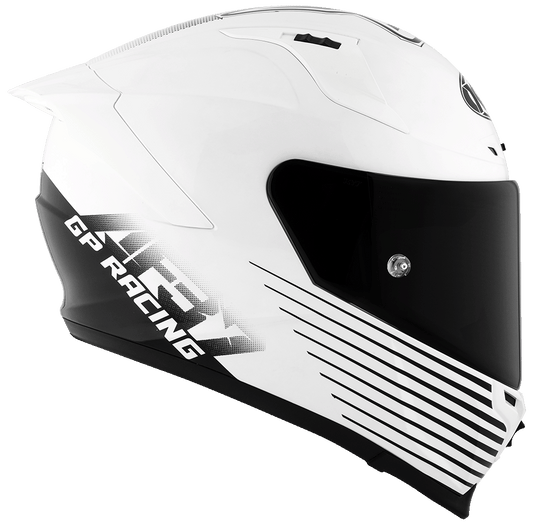 KYT Striker AF37 Livery White Black Helmet - AH Helmets