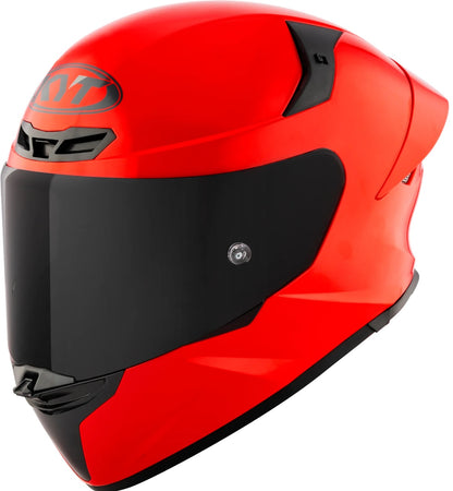KYT TT Revo Plain Gloss Gara Red Helmet