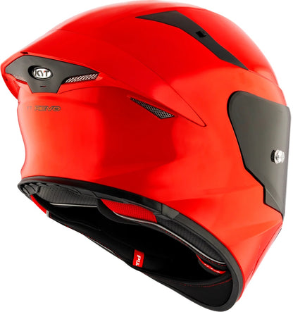 KYT TT Revo Plain Gloss Gara Red Helmet