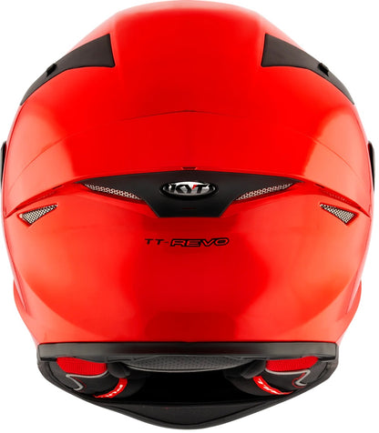 KYT TT Revo Plain Gloss Gara Red Helmet