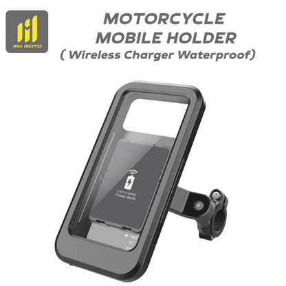 MH Moto M99 Motorcycle Mobile Holder V0.2 ( Wireless Charger Waterproof)
