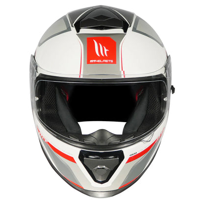 MT Thunder3 Pro Nova Gloss White Red Helmet
