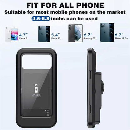 MH Moto M99 Motorcycle Mobile Holder V0.2 ( Wireless Charger Waterproof)