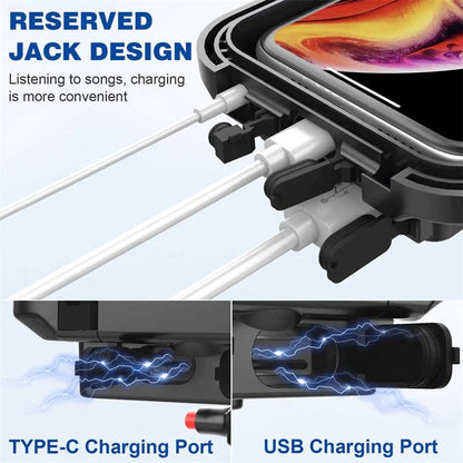 MH Moto M99 Motorcycle Mobile Holder V0.2 ( Wireless Charger Waterproof)