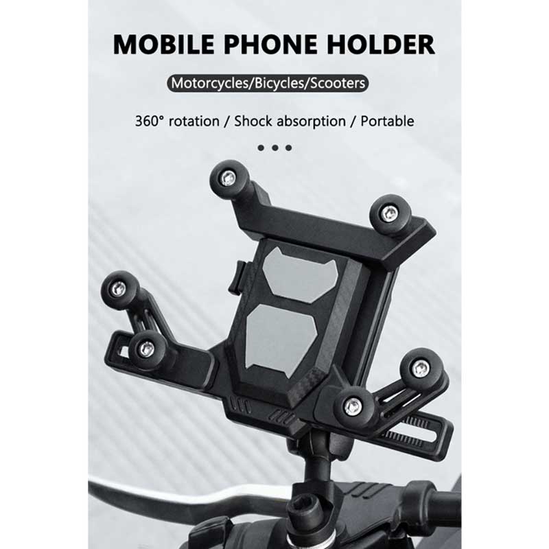 MH Moto Motorcycle Phone Holder 360 Degree