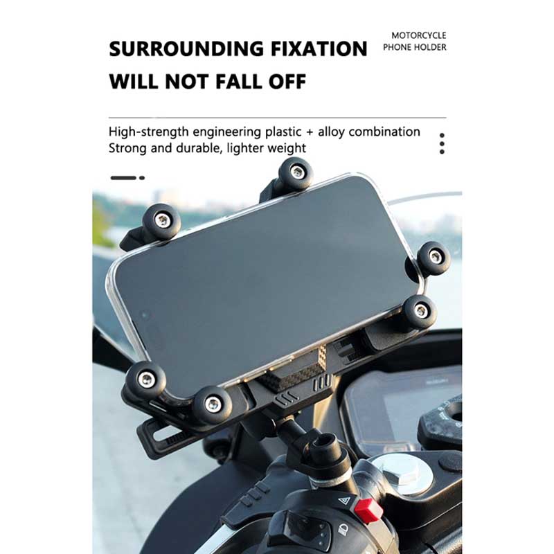 MH Moto Motorcycle Phone Holder 360 Degree