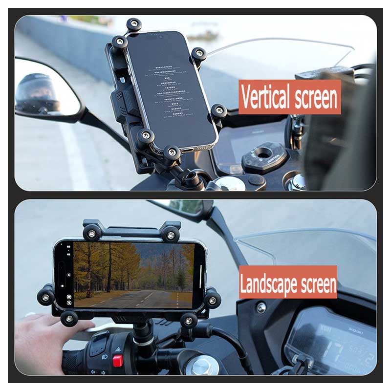 MH Moto Motorcycle Phone Holder 360 Degree
