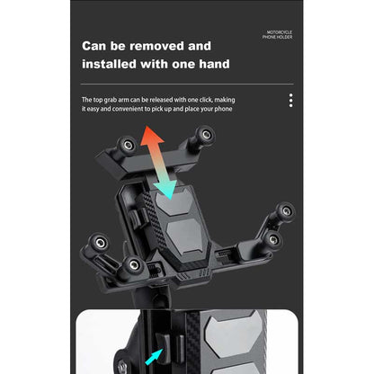 MH Moto Motorcycle Phone Holder 360 Degree