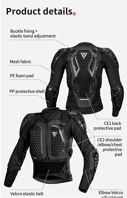 Motowolf Full Body Protection Armour