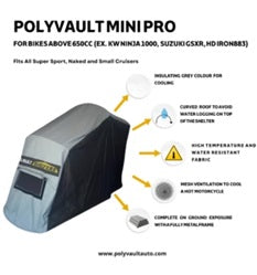 Polyvault Mini Pro for Bikes above 650cc