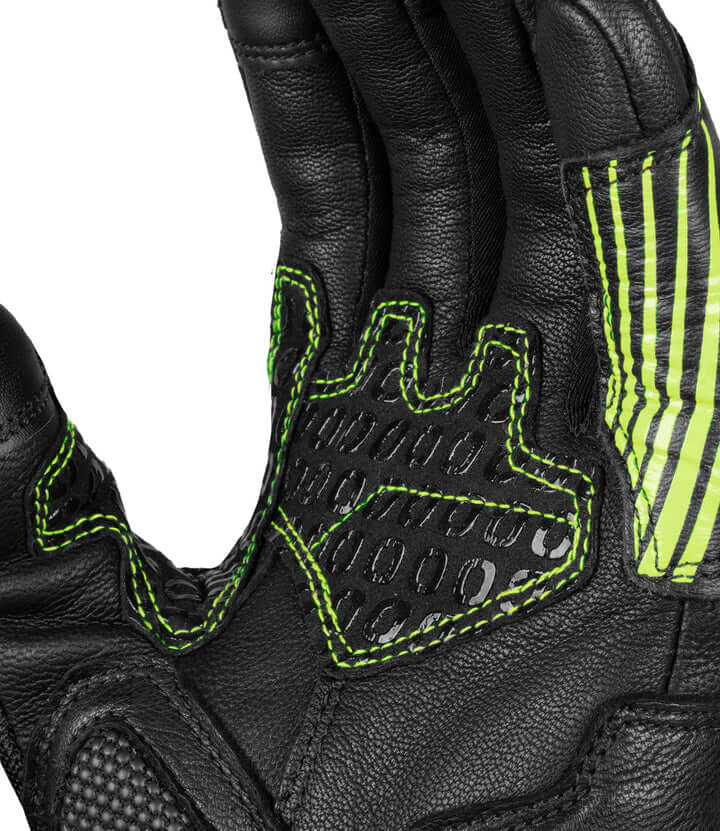 Rynox tornado Pro 4 Black Hiviz Green Gloves