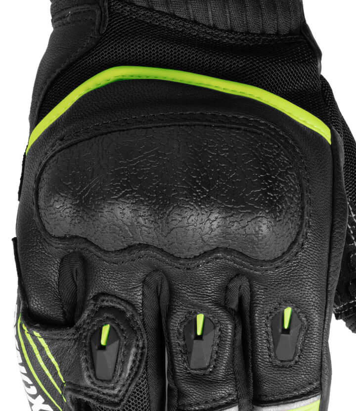 Rynox tornado Pro 4 Black Hiviz Green Gloves
