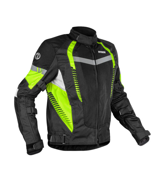 Rynox Tornado Pro 4 Jacket - Ce Certified Class A Hiviz