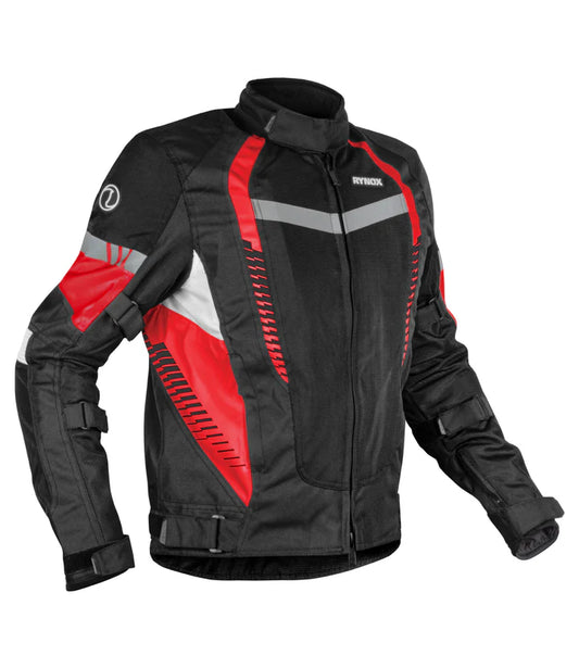 Rynox Tornado Pro 4 Jacket - Ce Certified Class A Red