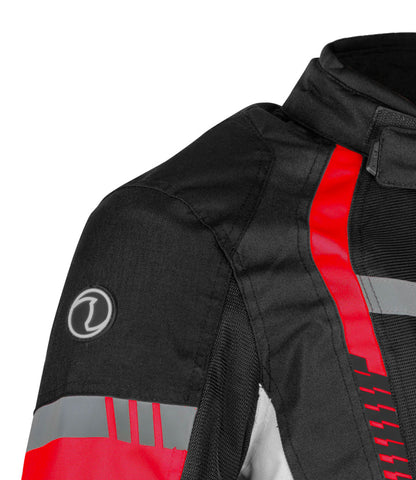 Rynox Tornado Pro 4 Jacket - Ce Certified Class A Red