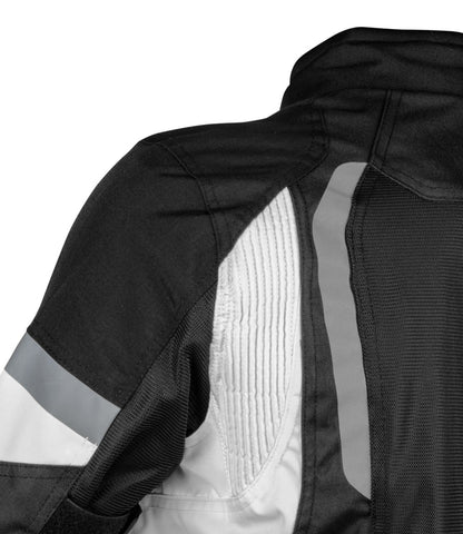 Rynox Tornado Pro 4 Jacket - Ce Certified Class A Black White