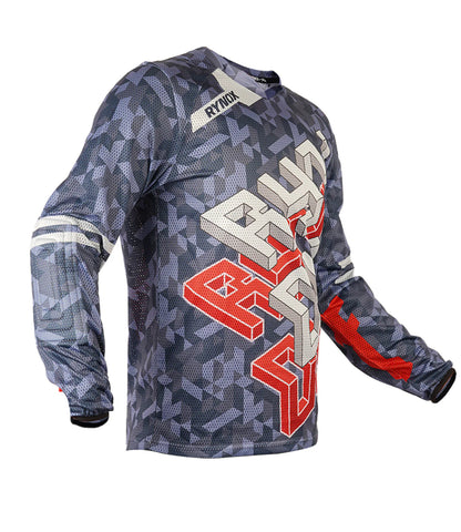 Rynox Fusion Neo Offroad Cyber Red Jersey