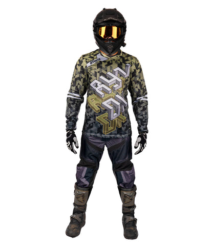 Rynox Fusion Neo Offroad Camo Green Jersey