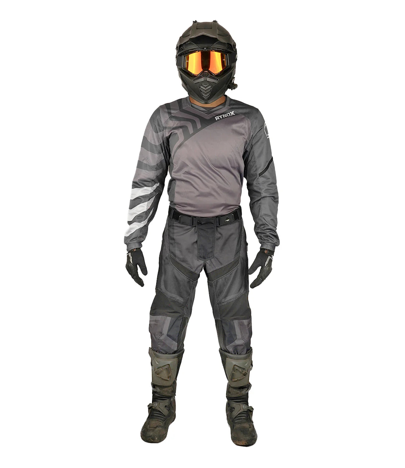 Rynox Ripple Pro Offroad Jersey Xray Black