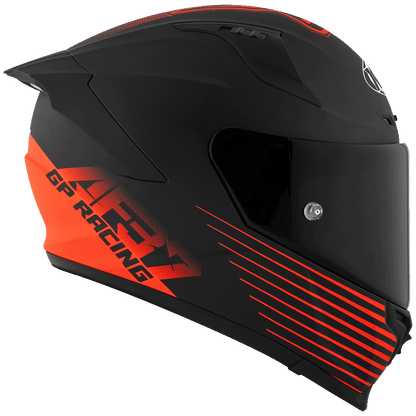 KYT Striker AF37 Livery Matt Black Red Helmet