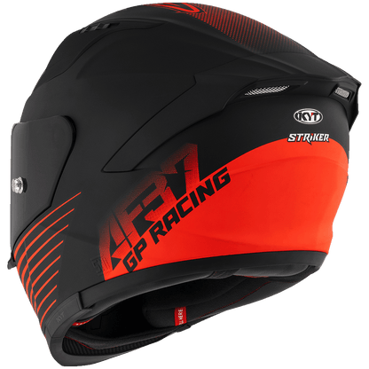 KYT Striker AF37 Livery Matt Black Red Helmet