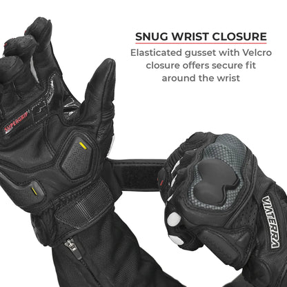 ViaTerra Shifter Black – Short Motorcycle Riding Gloves