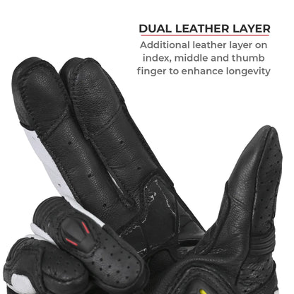 ViaTerra Shifter Black – Short Motorcycle Riding Gloves