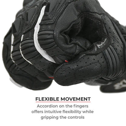 ViaTerra Shifter Black – Short Motorcycle Riding Gloves